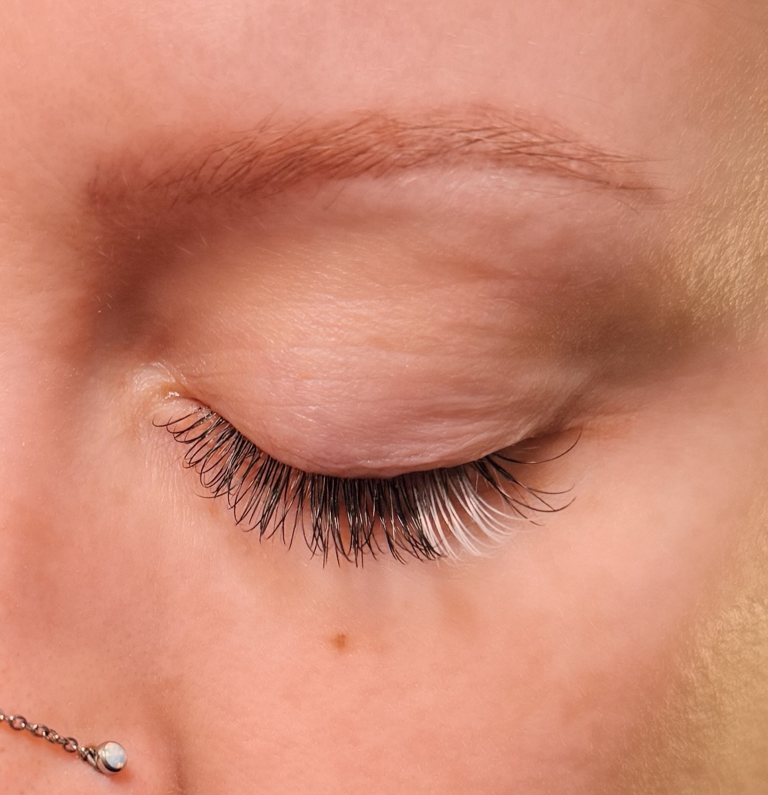 Lash extension set at Beauty Sleep Studio Portland